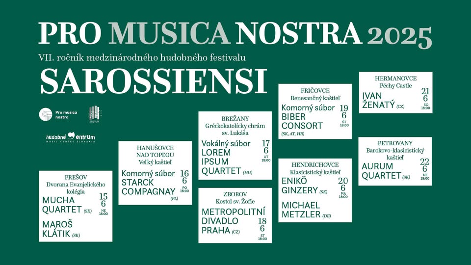 PRO MUSICA NOSTRA SAROSSIENSI 2025