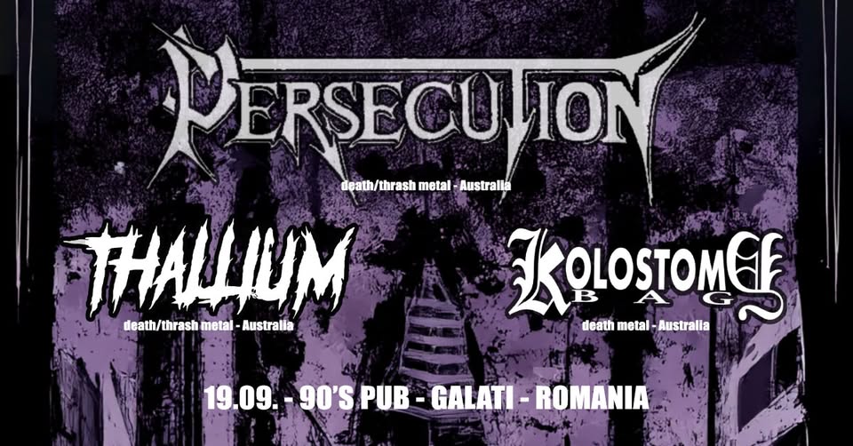 PERSECUTION, THALLIUM, KOLOSTOMY BAG