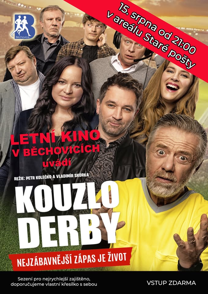 🎬 Letní kino v Běchovicích | Kouzlo derby (Komedie, ČR, 2025)