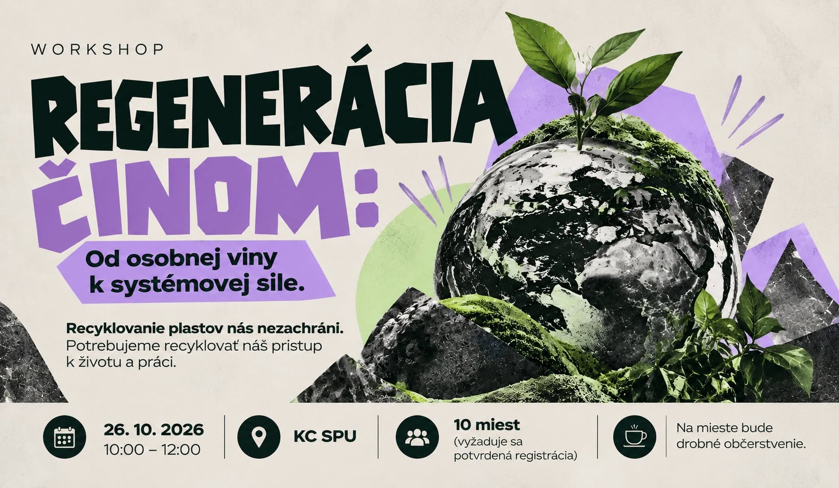 WORKSHOP: Regenerácia činom: Od osobnej viny k systémovej sile