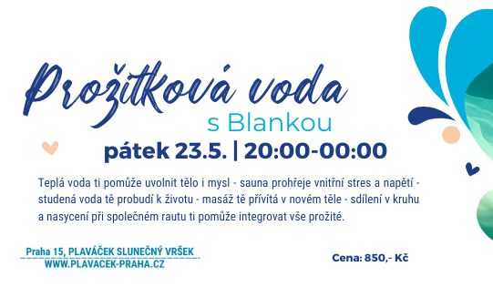 Prožitková voda s Blankou v Praze