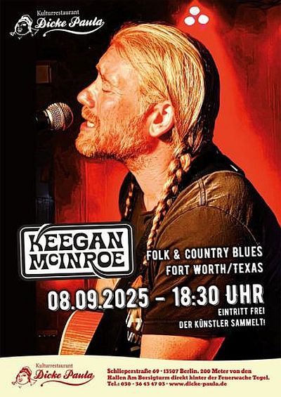 Keegan McInroe – Folk & Country Blues | Fort Worth/Texas