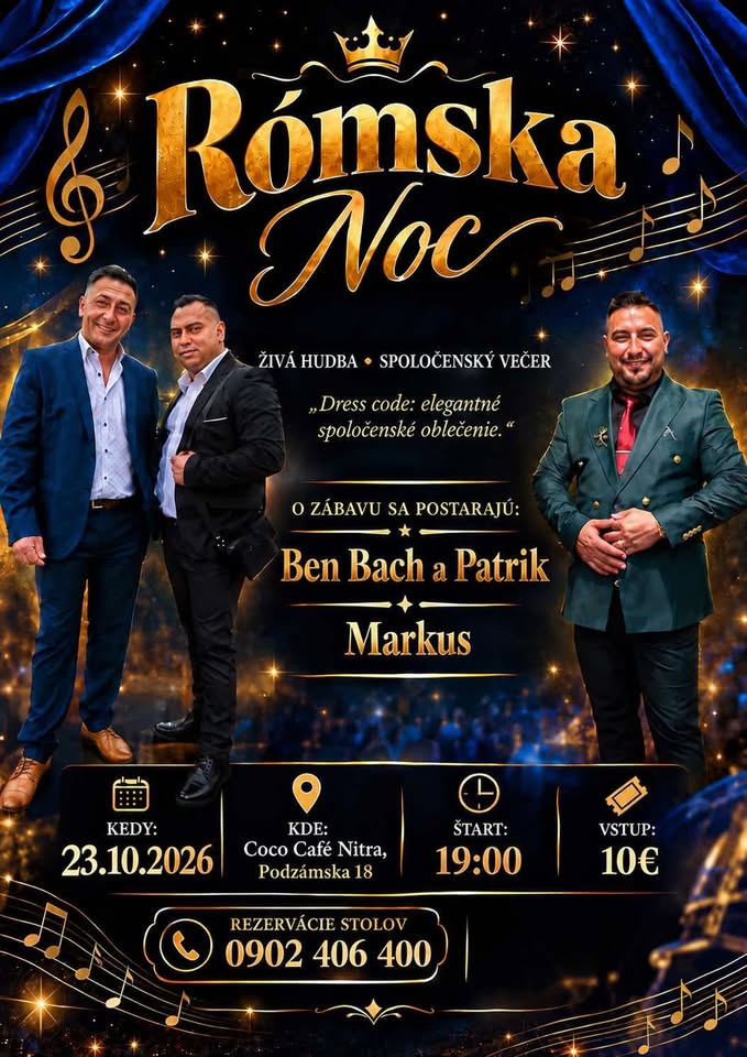 RÓMSKA NOC V COCO CAFÉ NITRA ✨🥳
