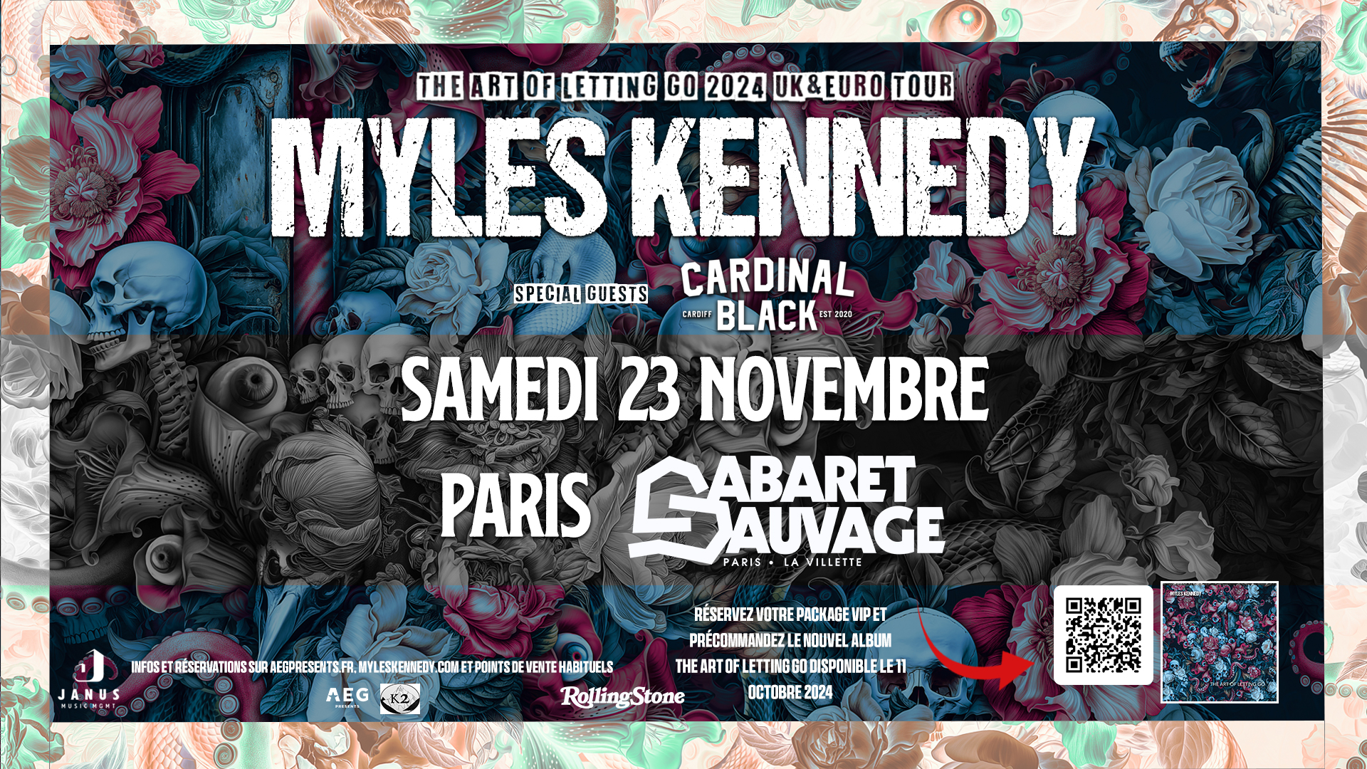 Myles Kennedy (+ Cardinal Black) • Cabaret Sauvage, Paris • 23 novembre 2024