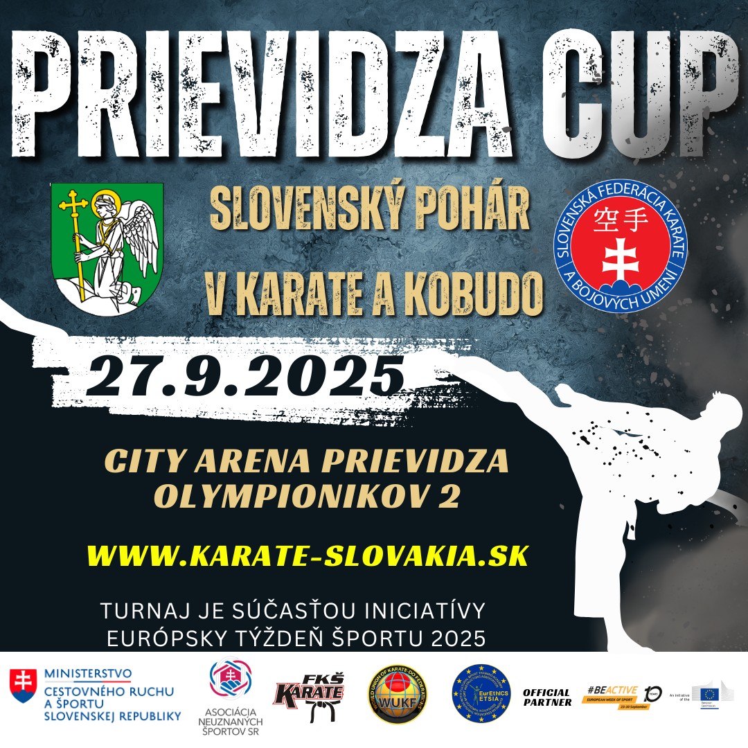 Prievidza Cup 2025 - Slovenský pohár v karate a kobudo