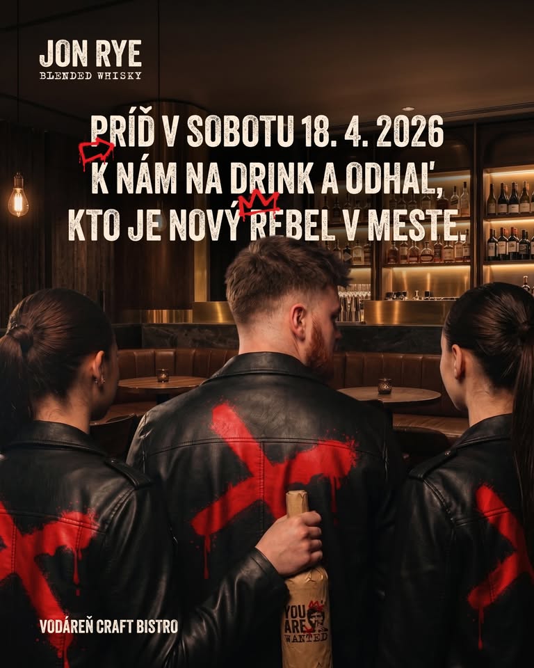 JON RYE ochutnávka 19:00 PRENGO 20:15 VODAREN