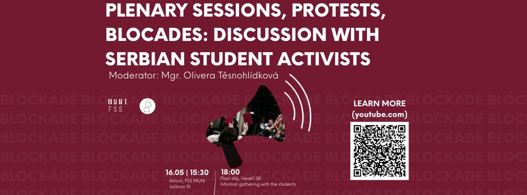 16.05. - Plenary sessions, protests, blockades: panel discussion with Serbian student activists