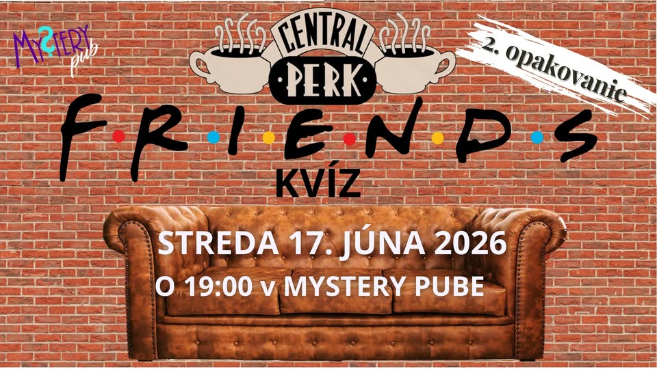 Mystery kvíz Priatelia - 2. opakovanie