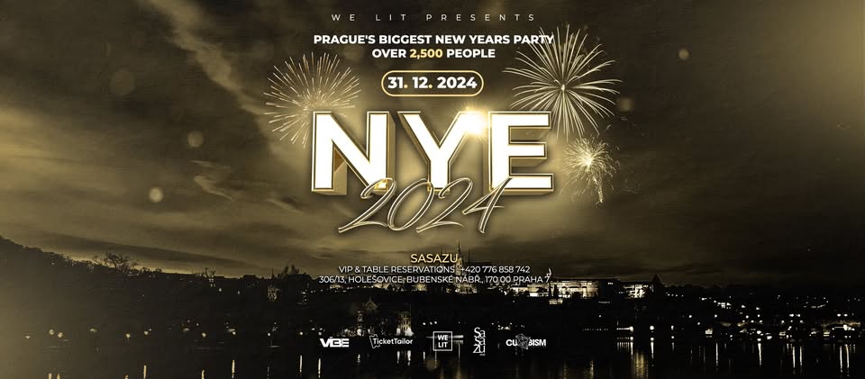 NEW YEARS EVE 2024 - SASAZU PRAHA 31.12.2024