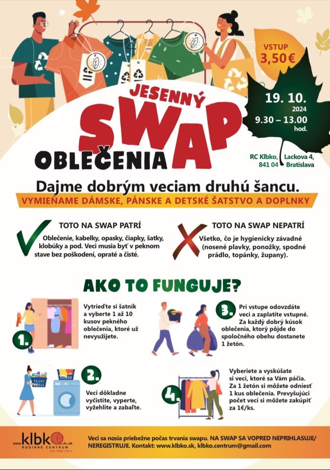 Jesenný swap oblečenia
