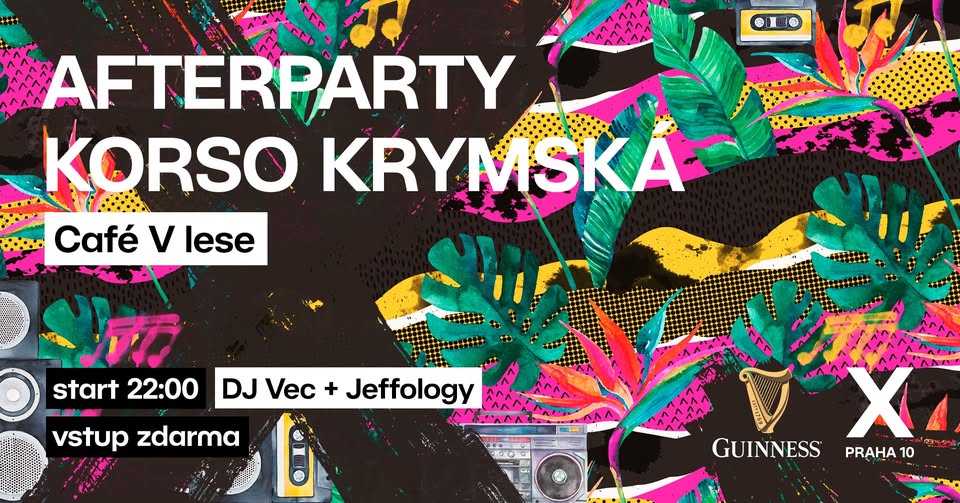 Afteparty Korso Krymská / DJ Vec + Jeffology
