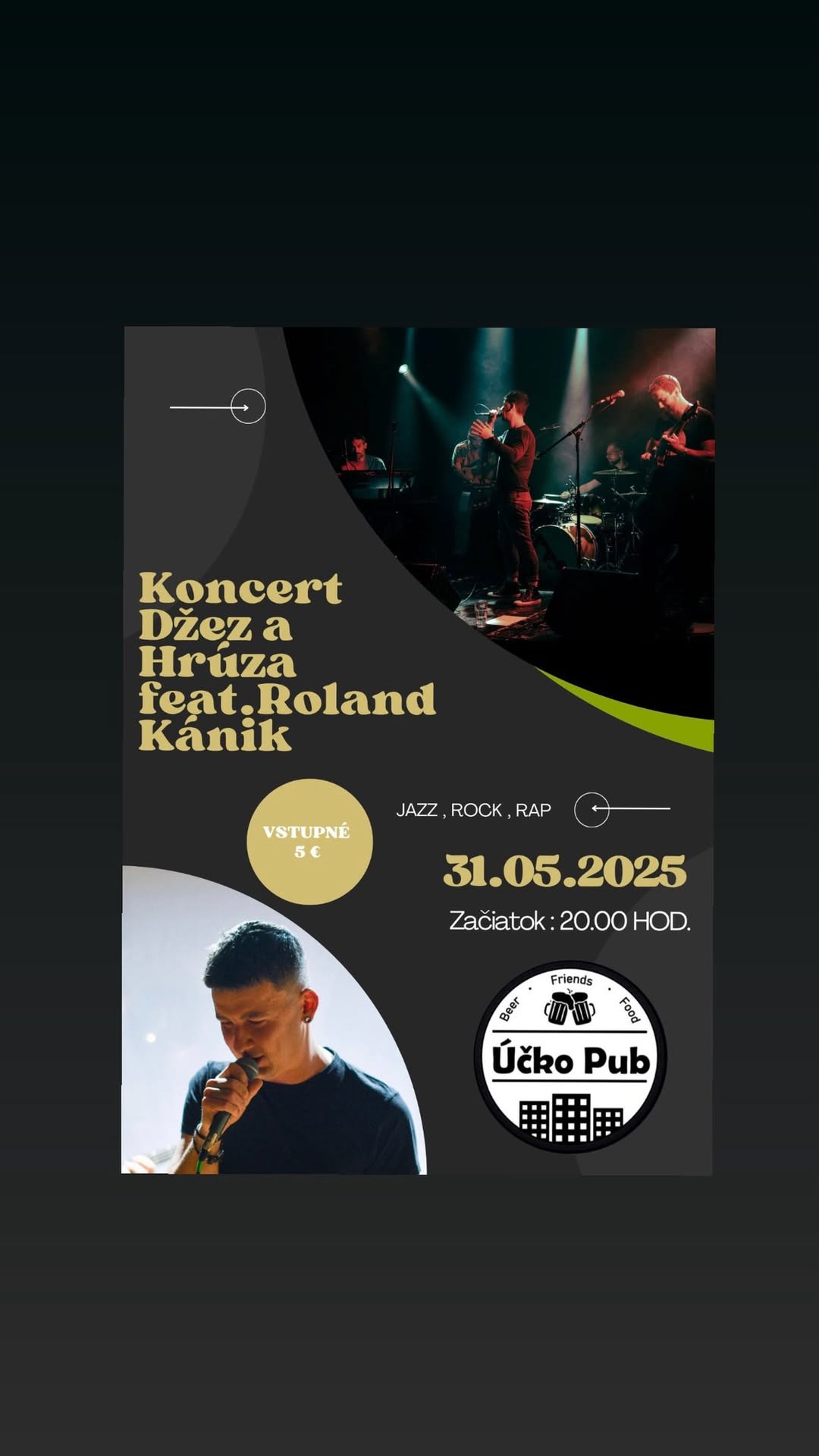 Koncert Džez a Hrúza feat. Roland Kánik 🎙️