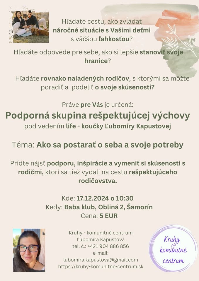 Podporná skupina rešpektujúcej výchovy