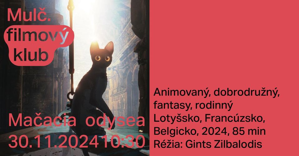 Mulč. filmový klub deťom: Mačacia odysea