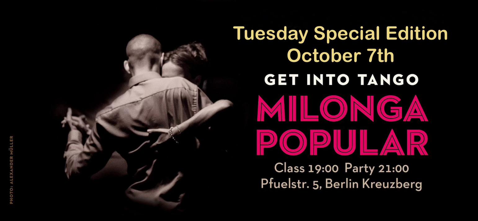 Milonga Popular Tuesday Special Edition @ Tangoloft - Classes and Milonga Party