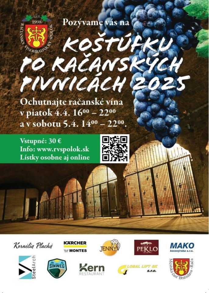 KOŠTÚFKA PO RAČANSKÝCH PIVNICÁCH 2025 - SÚŤAŽ O DVA LÍSTKY