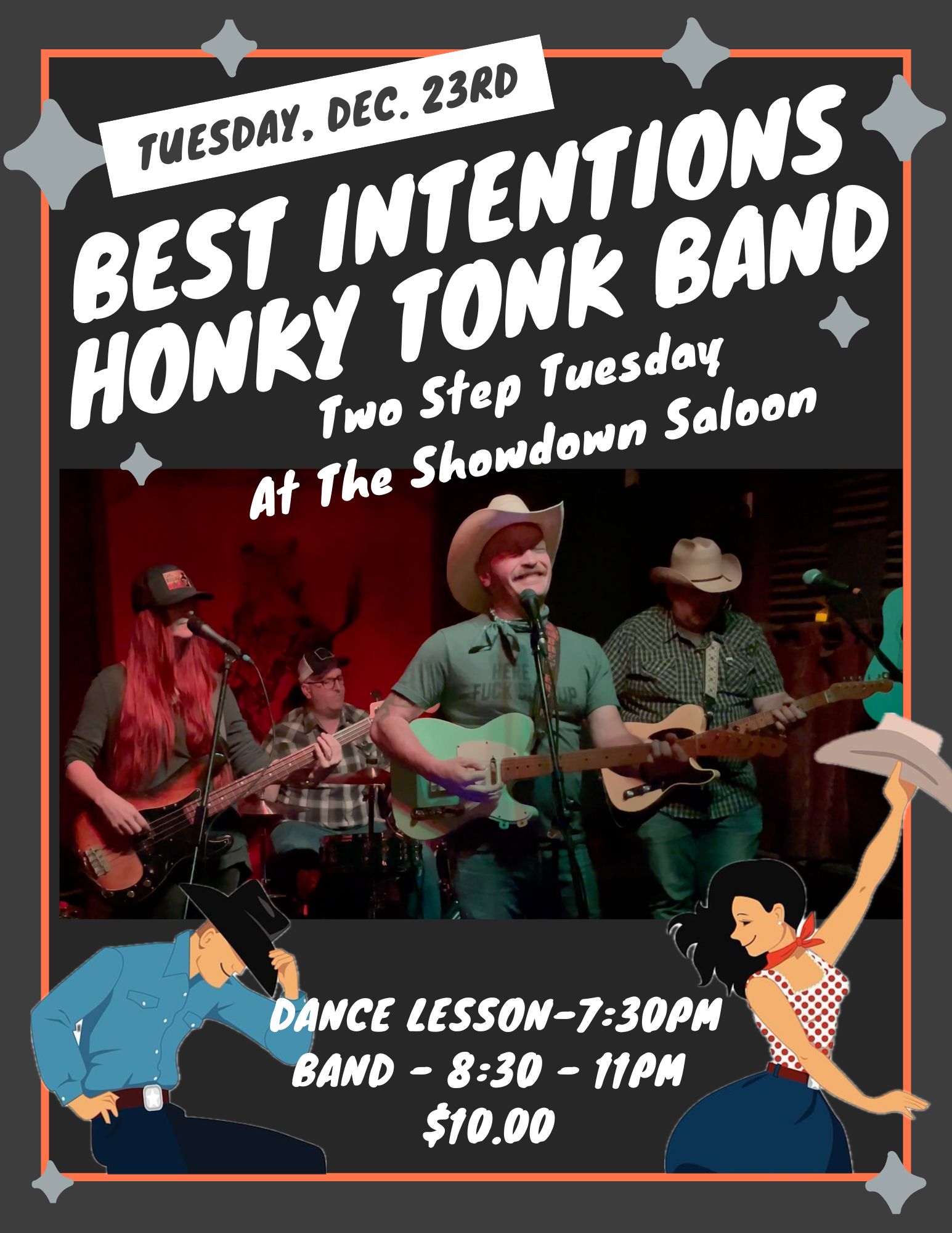 Two Step Tuesday with Best Intentions at Showdown Saloon