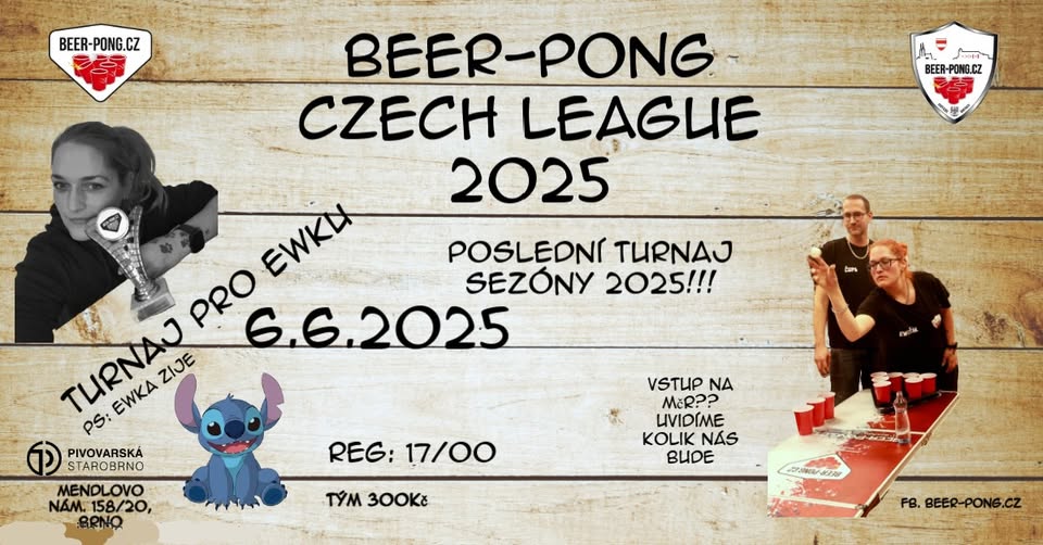 Beer-Pong Czech League 2025 (turnaj pro Ewku)