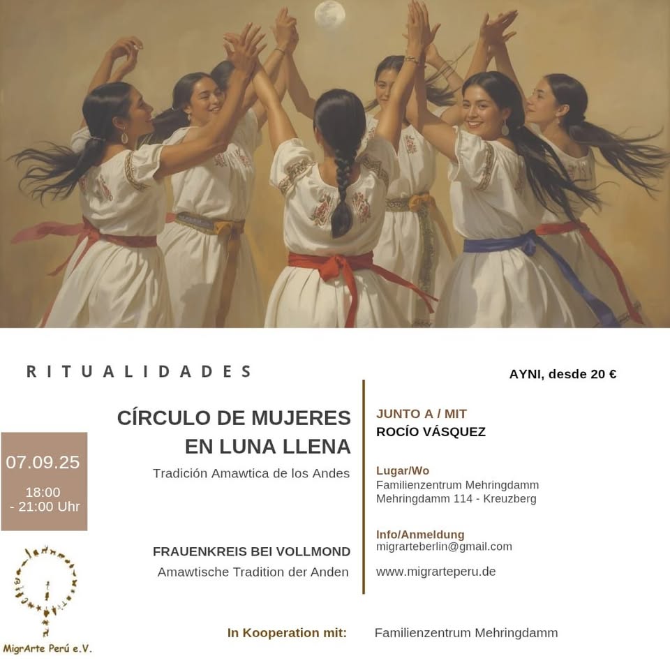 Circulo de mujeres en Luna llena