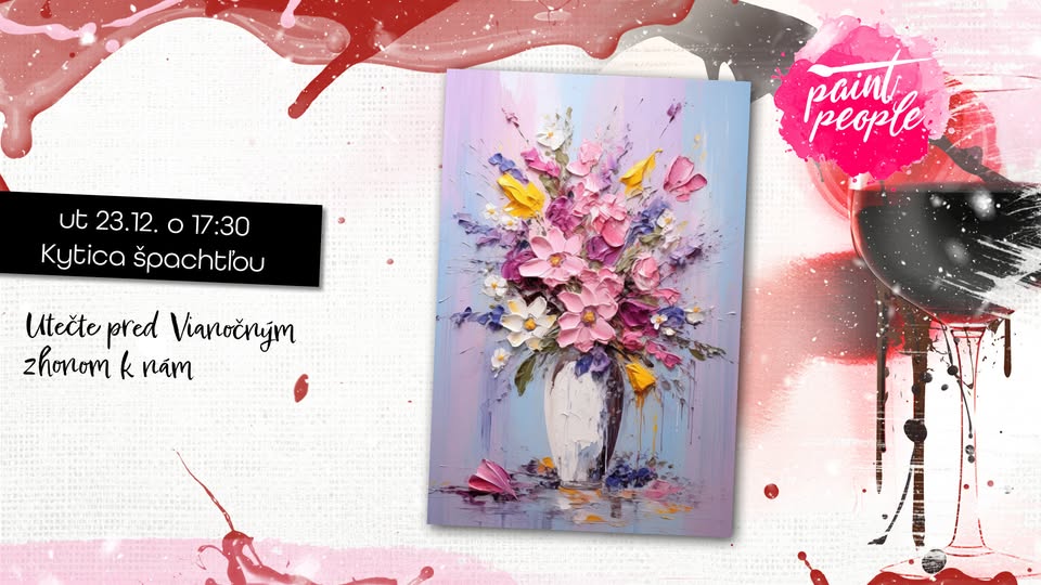 Kytica špachtľou - Maľuj s PaintPeople