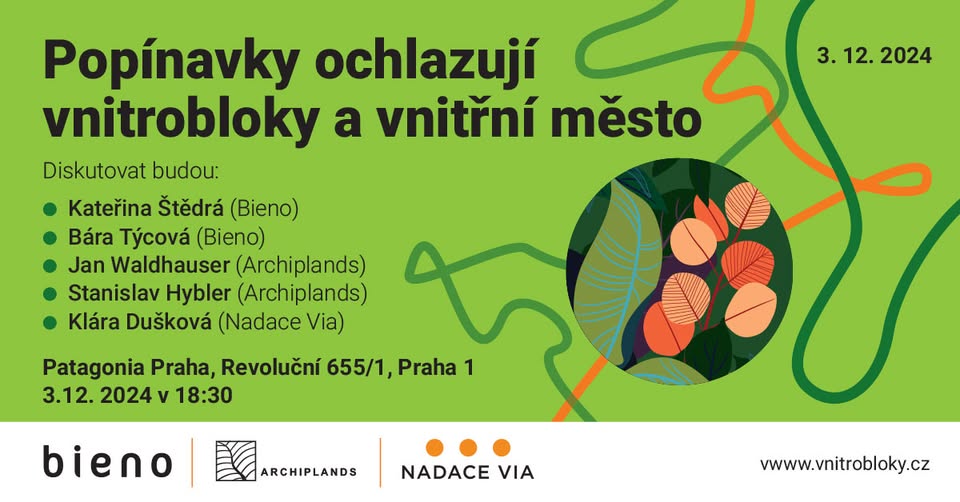 Jak popínavky ochlazují vnitrobloky a vnitřní město
