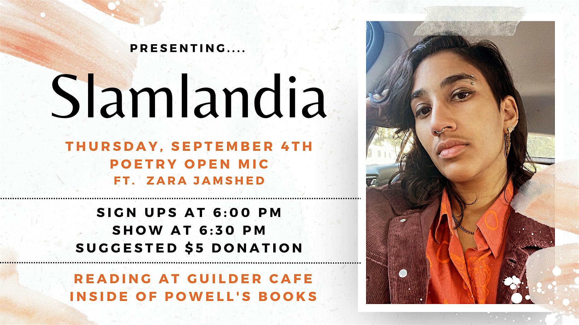 Slamlandia Poetry Open Mic ft. Zara Jamshed
