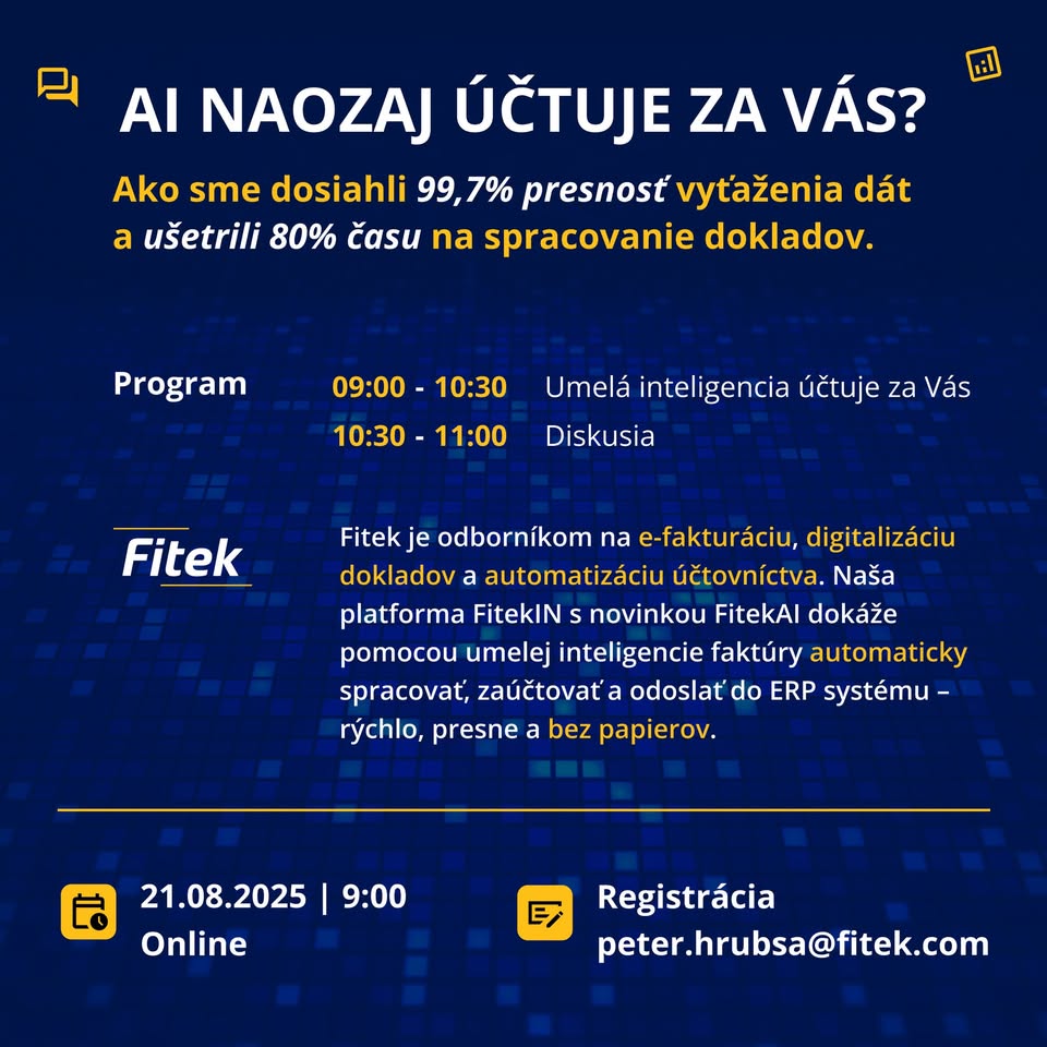 AI naozaj účtuje za Vás? Ako sme ušetrili 80% času na spracovanie dokladov.
