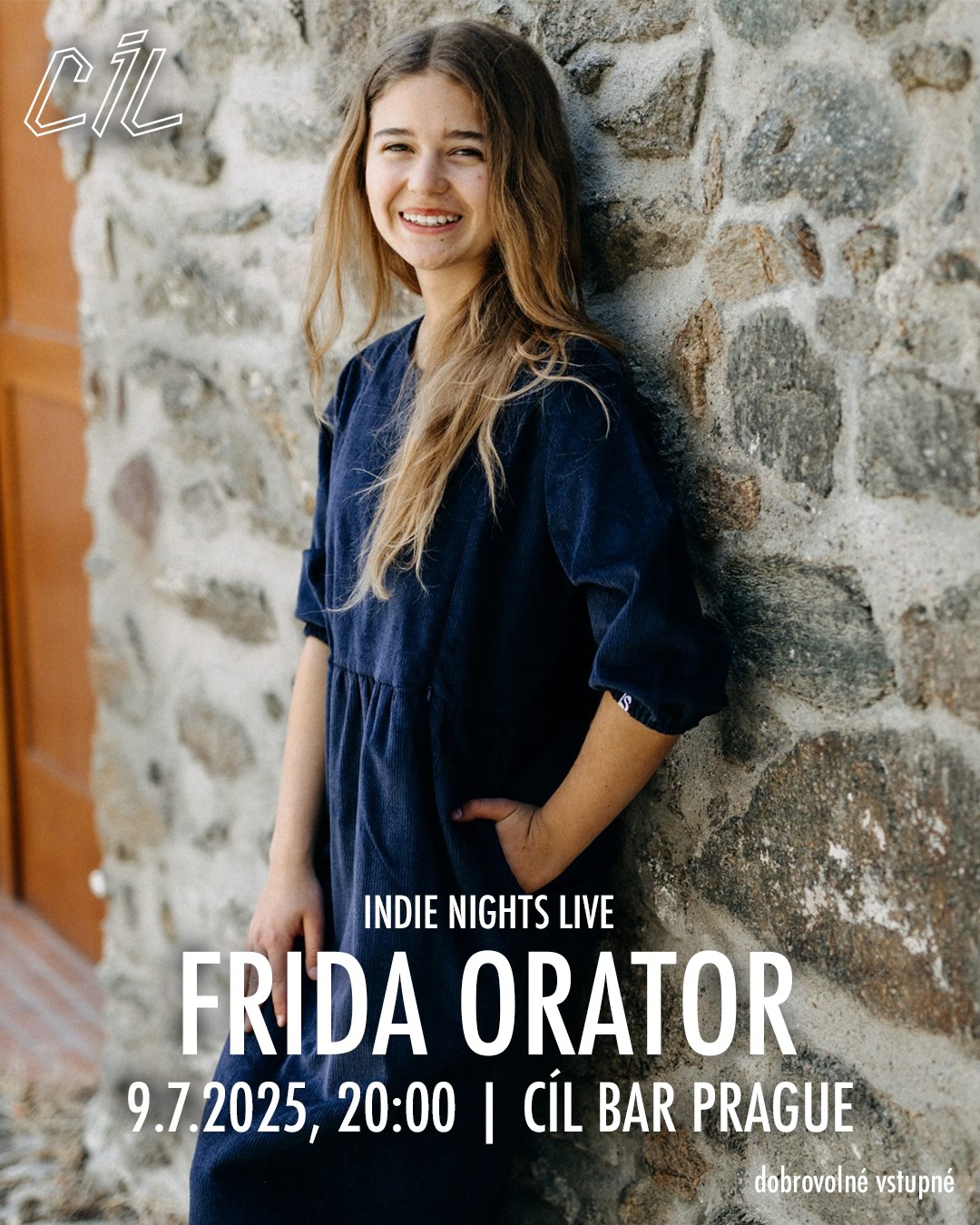 FRIDA ORATOR | INDIE NIGHTS LIVE | 9.7.2025, 20:00 | CÍL BAR PRAGUE