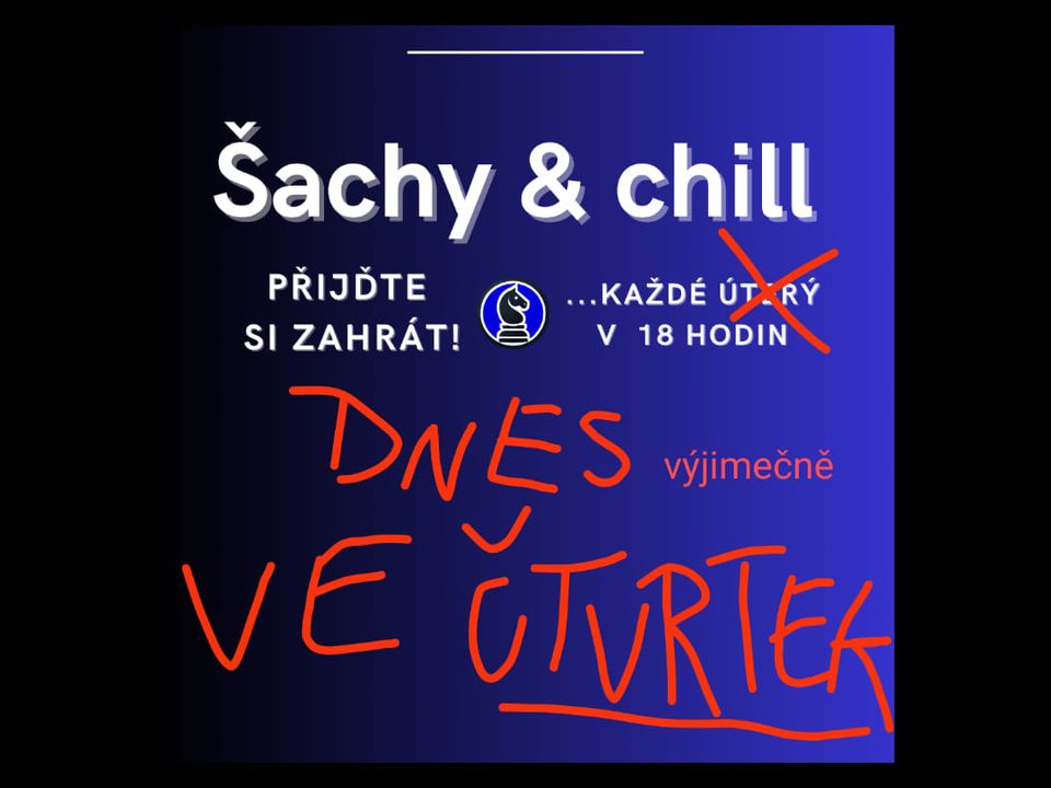 #5 Šachy & chill: přijďte si zahrát