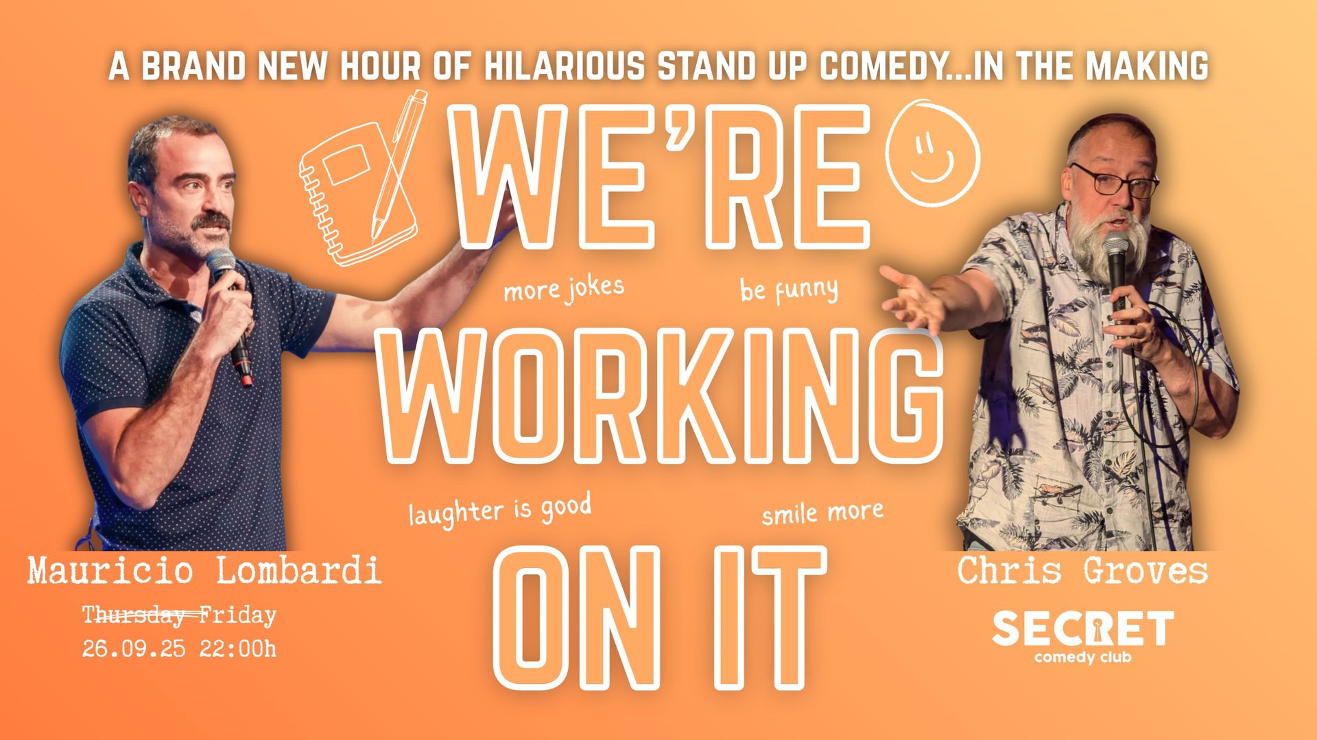 We’re Working On It – Stand-Up Comedy in Barcelona