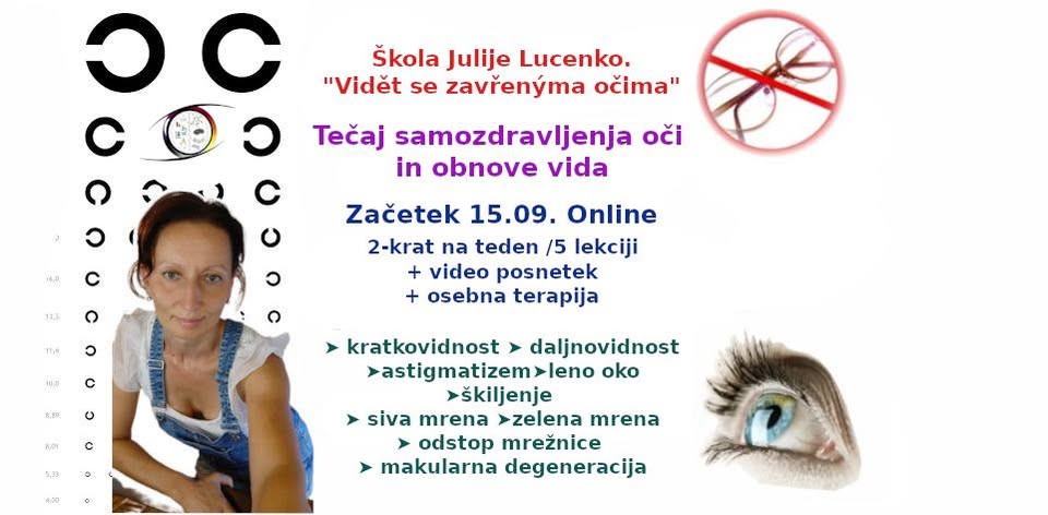 Spletni tečaj samozdravljenja oči in obnove vida.