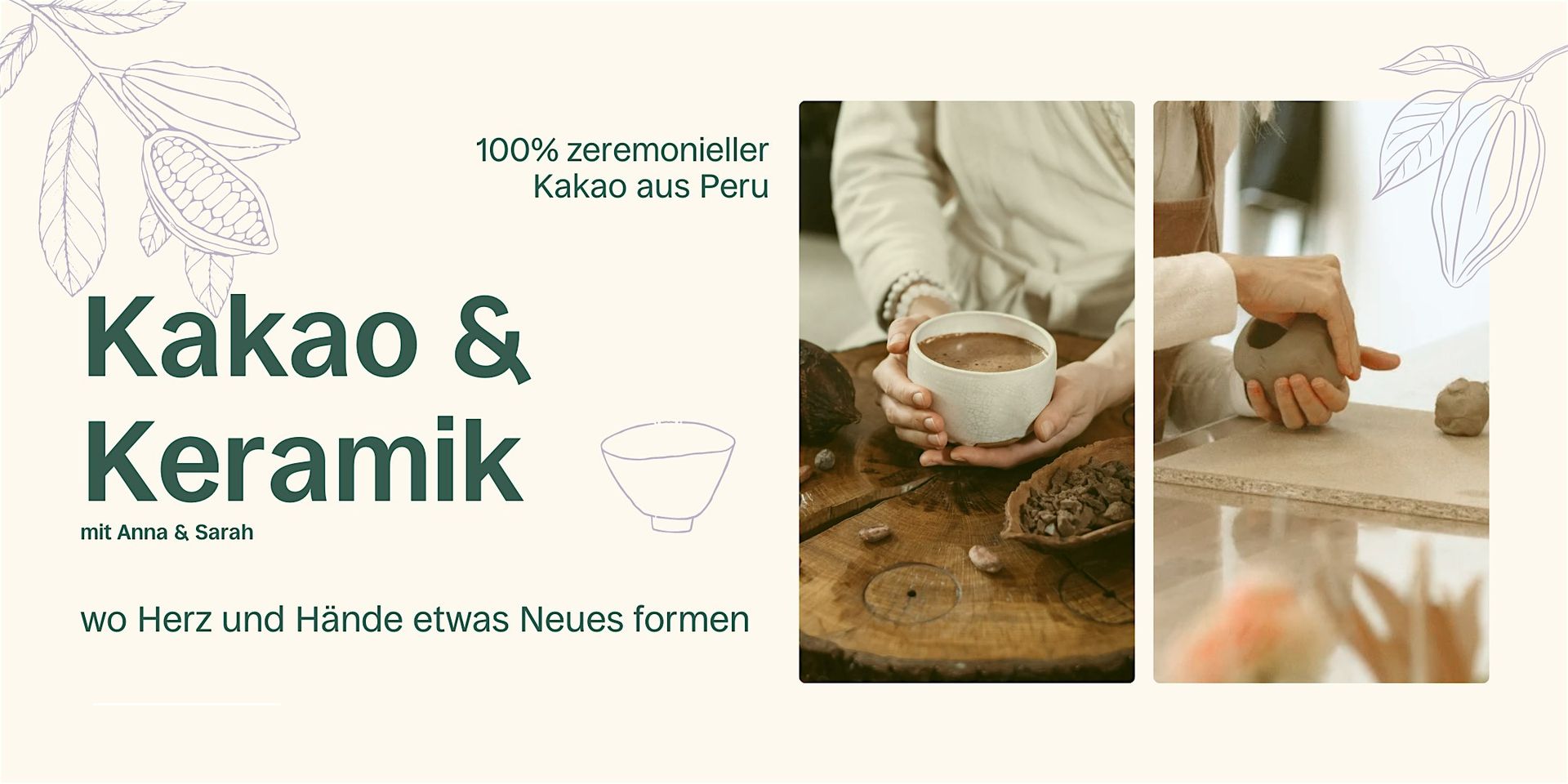 Kakao & Keramik  - ..wo Herz & Hände etwas Neues formen