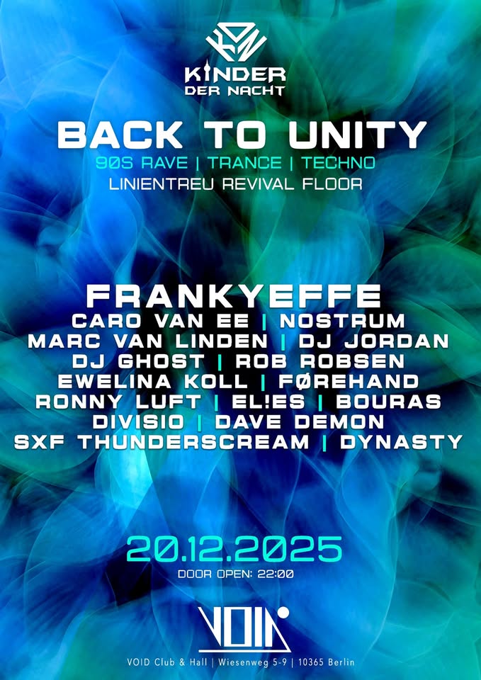 Back to Unity 20.12.2025 @Void Club