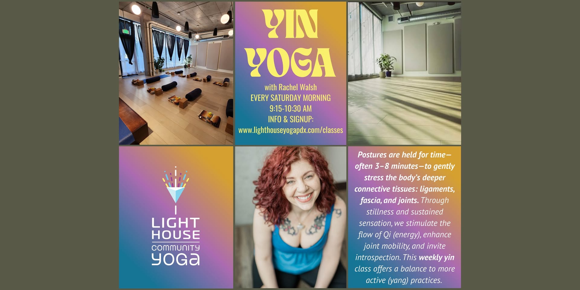 YIN YOGA (SATURDAY MORNING) @ Lighthouse Community Yoga PDX