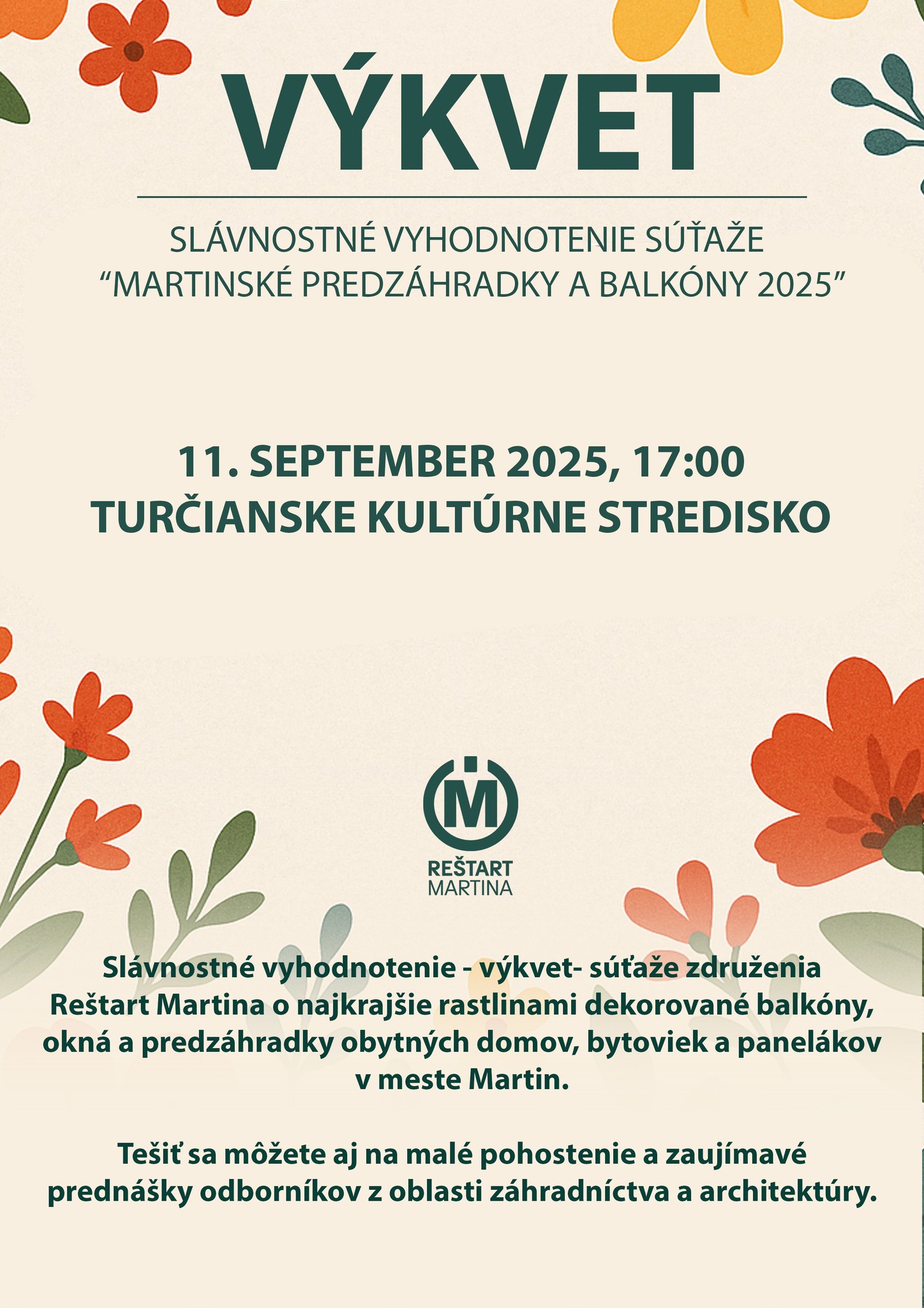 VÝKVET - slávnostné vyhodnotenie súťaže 🌸