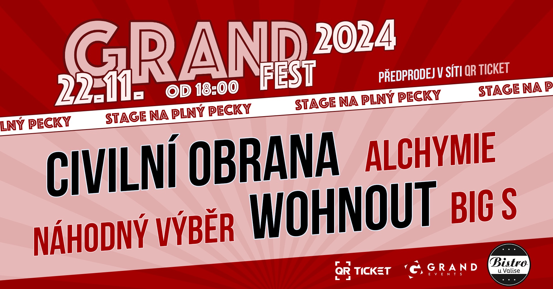 Grand Fest - Čáslav 2024 | Wohnout, Civilní Obrana, Big S a další.