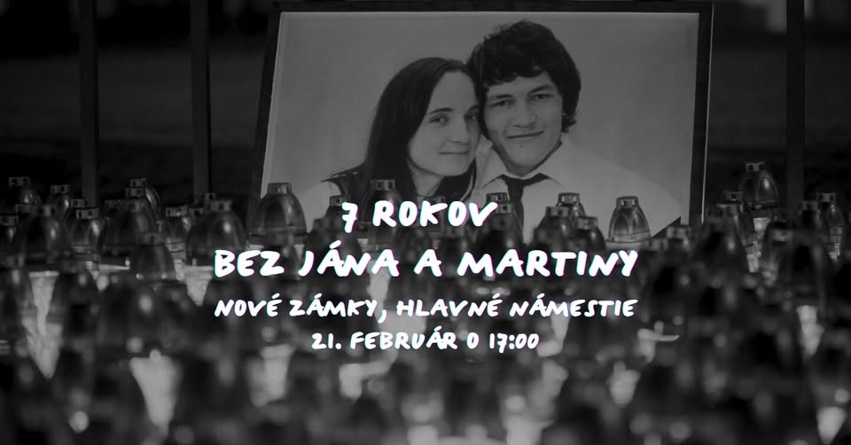 7 rokov bez Jána a Martiny - Slovensko je Európa | Nové Zámky