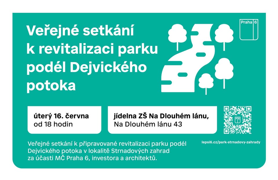 Veřejné setkání: Budoucnost Strnadových zahrad a nový park