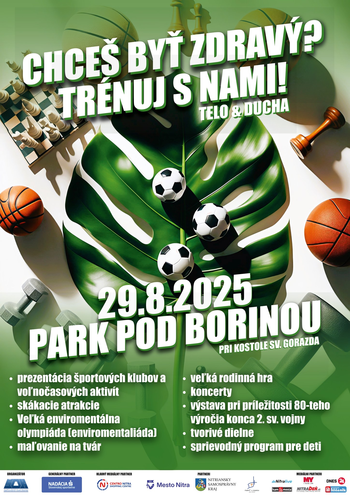 Chceš byť zdravý? Trénuj s nami! + ENVIROMENTALIÁDA