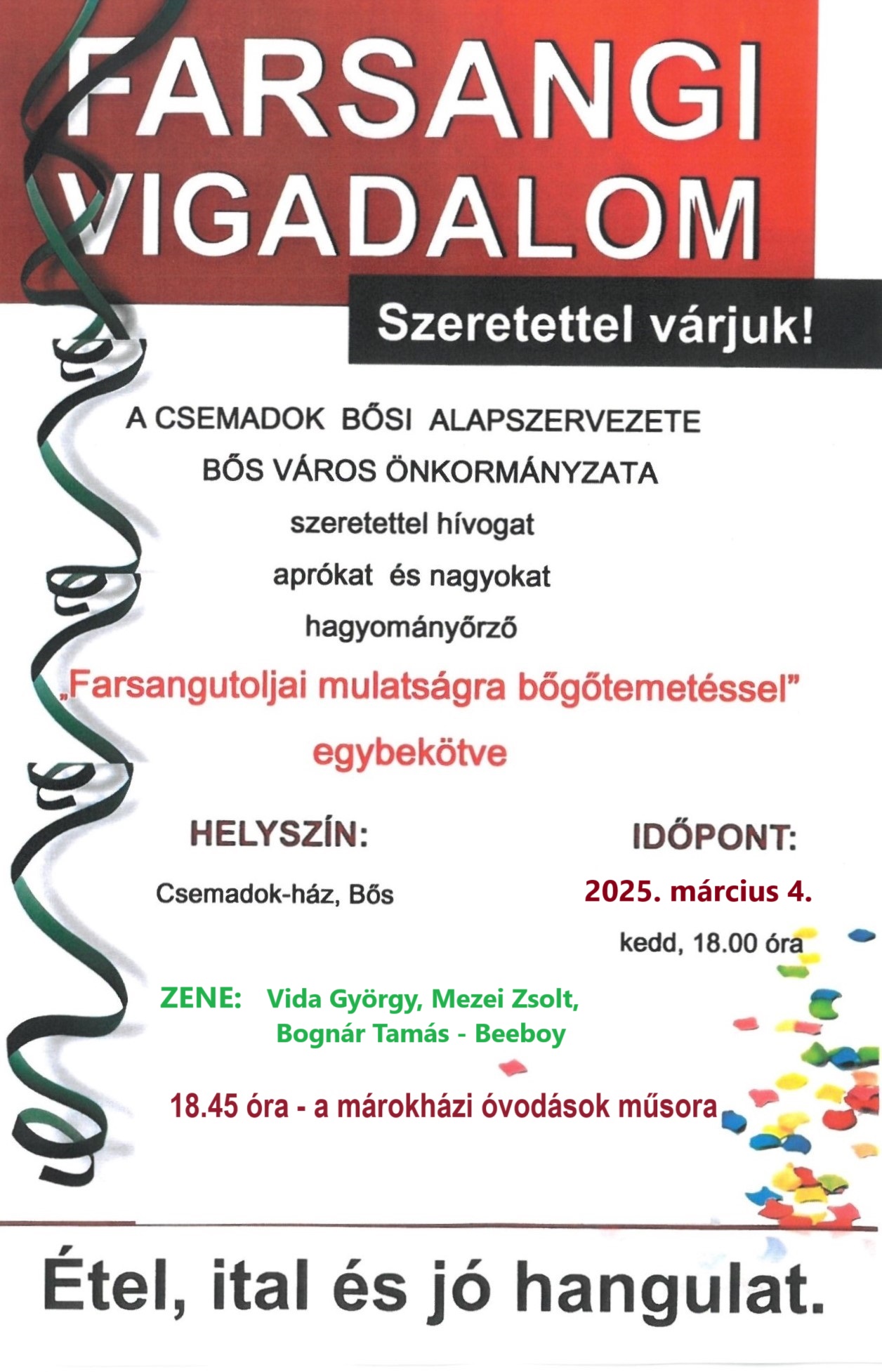 Bőgőtemetés Bősön