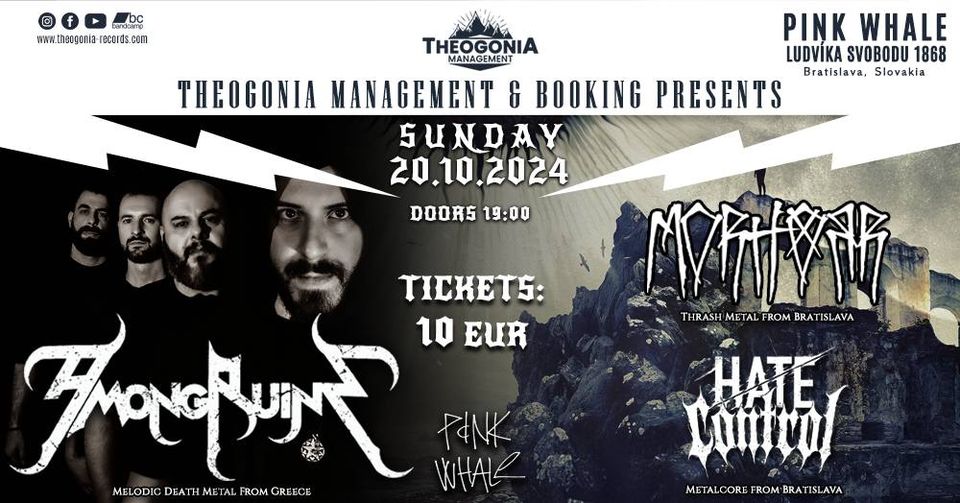 AMONGRUINS x MORHORR x HATE CONTROL | Bratislava @ Pink Whale