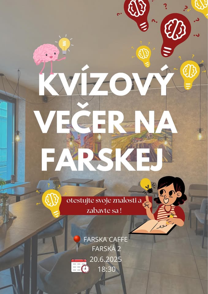 1. Kvízový večer na Farskej