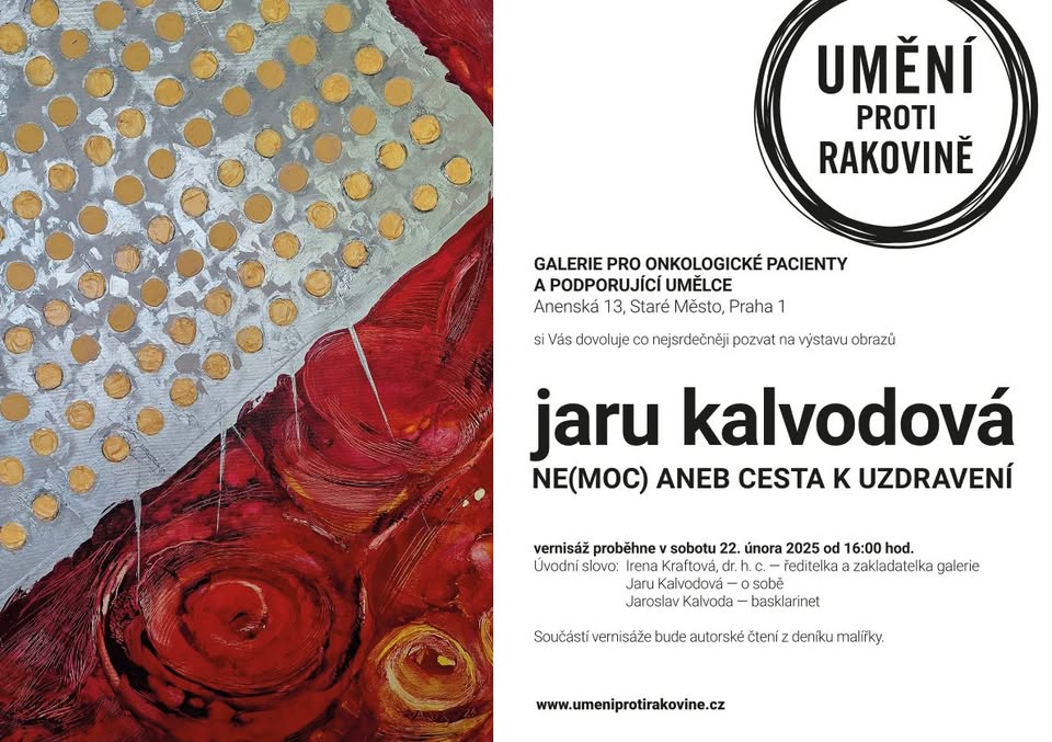 JARU KALVODOVÁ - (ne)moc, aneb cesta k uzdravení - VERNISÁŽ