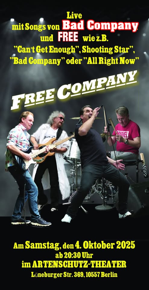 FREE COMPANY - Live im Artenschutztheater