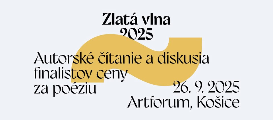 Čítačka/diskusia finalistov na cenu za poéziu Zlatá vlna 2025 | Literárny festival Košice LIKE