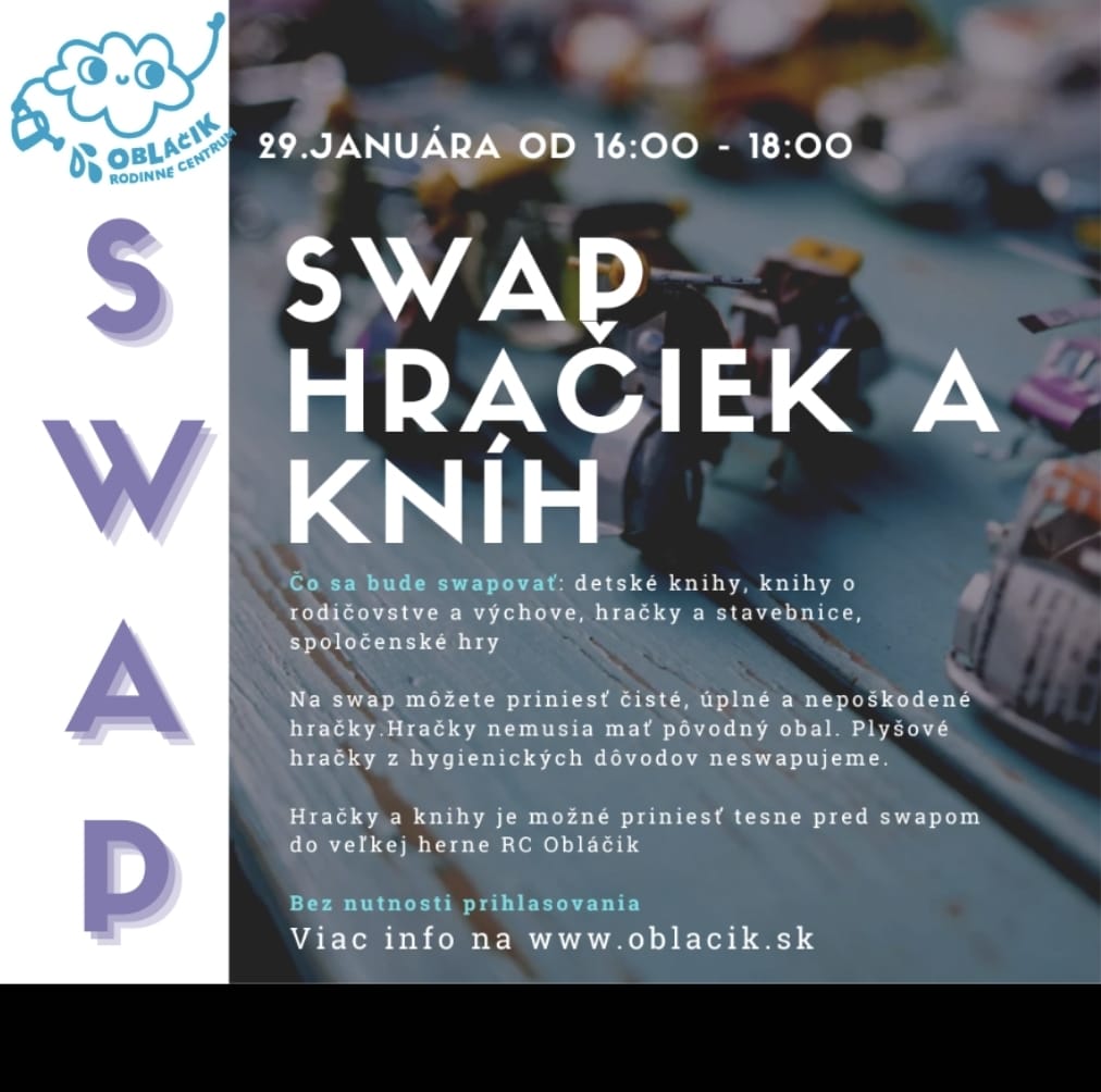 SWAP hračiek a kníh