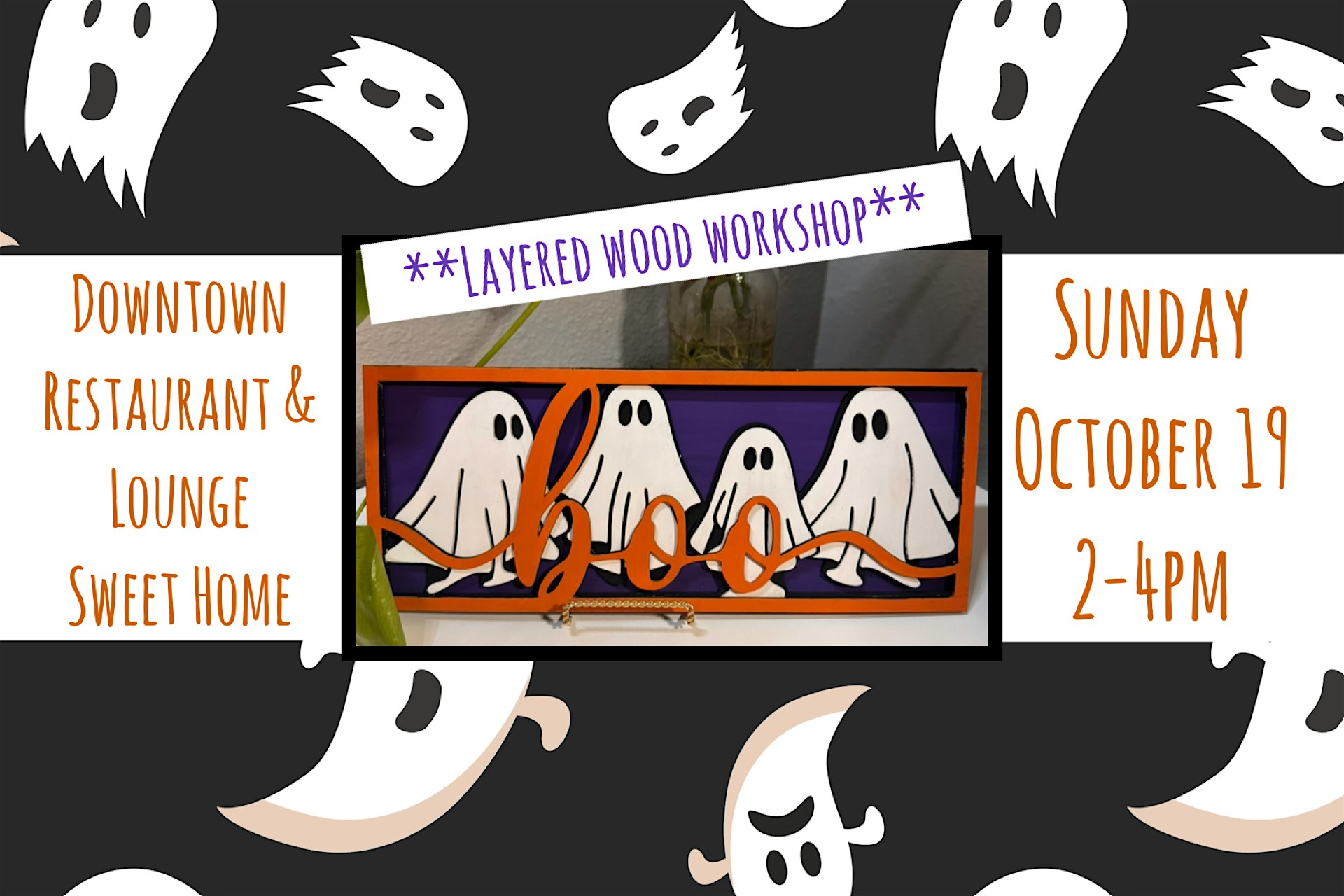 Halloween Layered Wood Workshop at Downtown Restaurant & Lounge