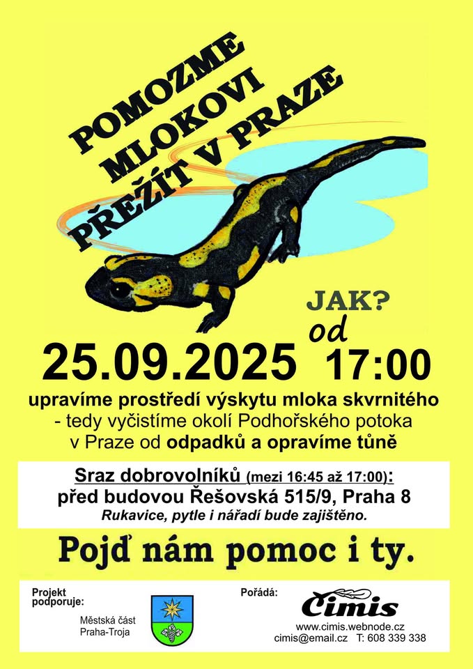 Pomozme mlokovi přežít v Praze