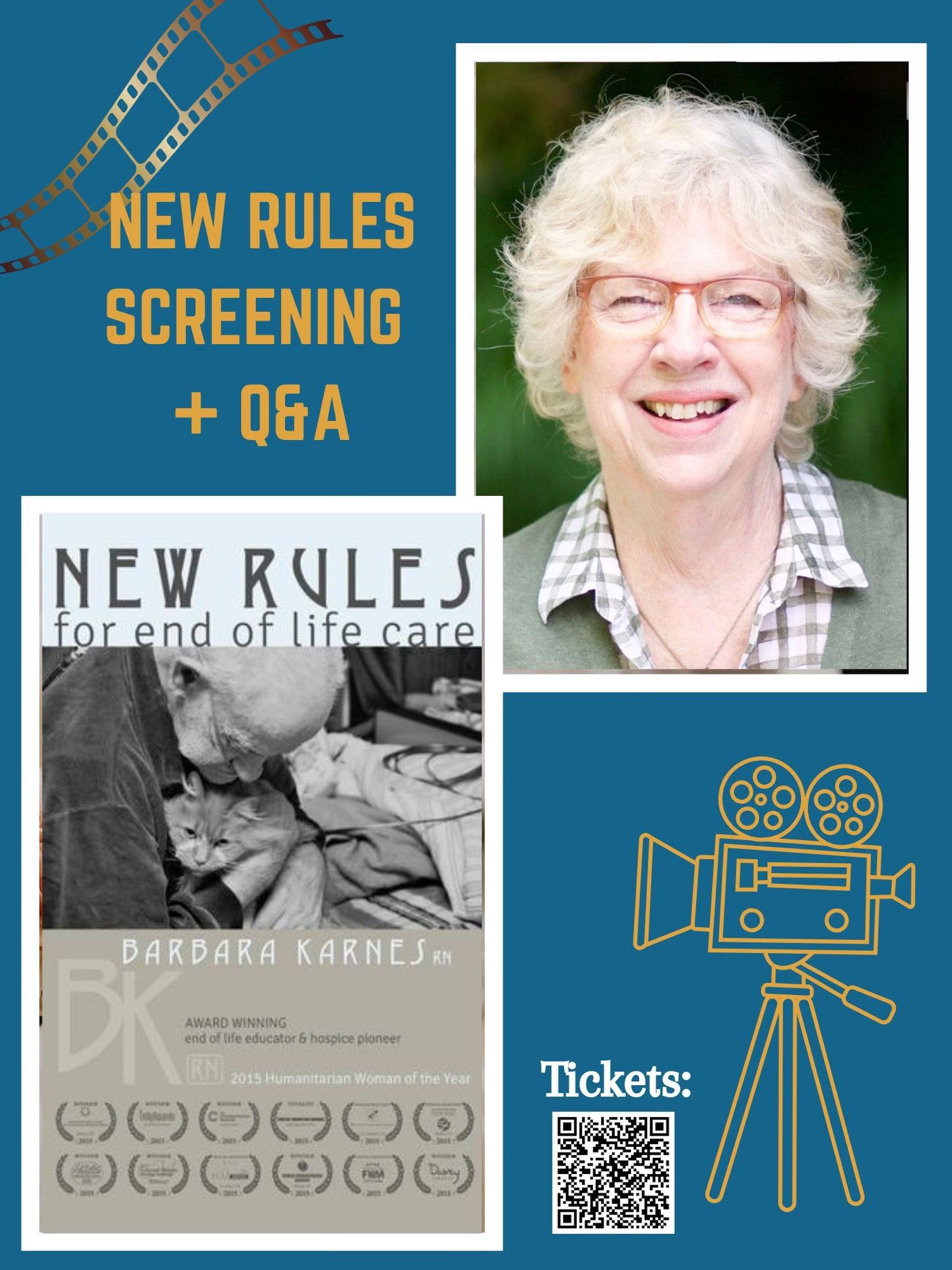 Screening and Q & A with Hospice Pioneer, Barbara Karnes, RN