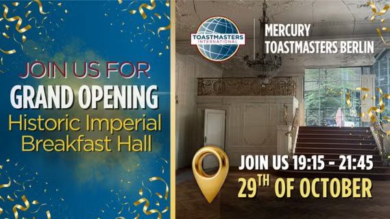 🎉 The Opening Debut at Historic Imperial Breakfast Hall - Potsdamer Platz